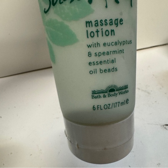 Bath Body Works Stress Relief Massage Lotion Eucalyptus Spearmint 6 OZ HTF - Picture 2 of 3